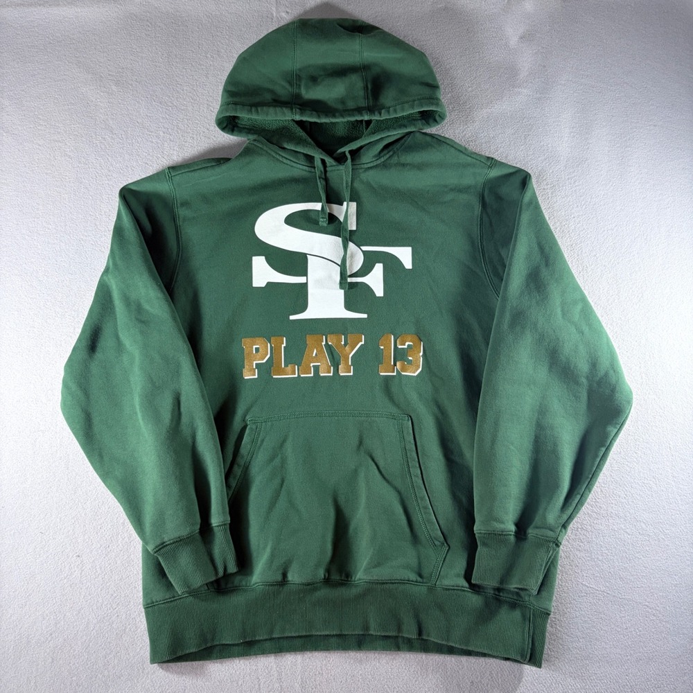 Sport-Tek Mens XL Green SF Play 13 Graphic Pullover Hoodie Sweatshirt
